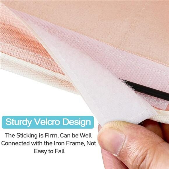 bedside caddy hanging storage organizer dorm bunk bed hospital bed rail pink bag - Picture 5 of 7